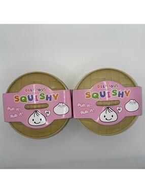 Squishy Bun Dumplings Mystery Color Squeeze Dumpling Toy - Set Of 2
